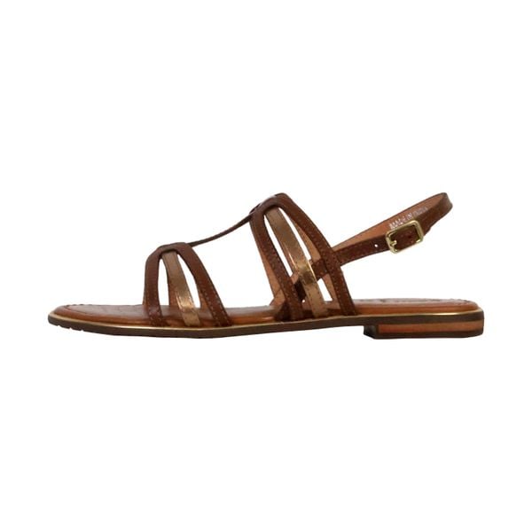 Sandały GEOX D SOZY PLUS Brązowy. Brązowe sandały damskie Geox, bez wzorów, ze skóry, bez obcasa, bez zapięcia. Za 218.99 zł.