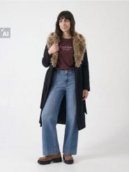 Bawełniane jeansy wide leg - turkusowy. Niebieskie jeansy damskie Sinsay, bez wzorów, z bawełny. Za 59.99 zł.
