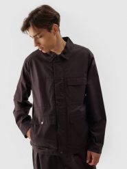 4F Bluza casual zapinana bez kaptura męska - brązowa M. Brązowe bluzy męskie 4F, m, bez wzorów, z bawełny, casualowe, bez ramiączek, bez kaptura. W wyprzedaży za 59.99 zł.