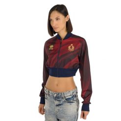 Kurtka Errea Bluza Crop Volley Italia Ad Damskie. Czerwone bluzy damskie ERREA, l, bez wzorów, z materiału, bez ramiączek, bez kaptura. Za 381.99 zł.