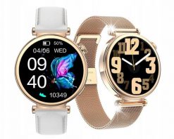 Smartwatch Kiano Smartwatch Kiano Style AMOLED Wodoodporny 1.32 210mAh Moduł GPS złoty. Żółte zegarki smartwatch Kiano, bez wzorów. Za 1,328.02 zł.