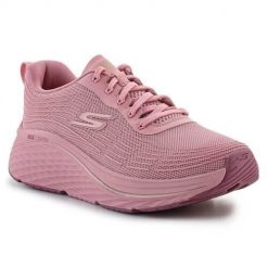 Buty do chodzenia damskie Skechers Max Cushioning Elite. Czerwone obuwie sportowe damskie Skechers, bez wzorów, z materiału, bez zapięcia, trekkingowe. Za 579.00 zł.