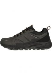 Buty trekkingowe Whistler Qisou. Czarne trekkingi męskie Whistler, z materiału, bez zapięcia. Za 352.95 zł.
