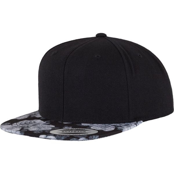 Czapka Z Daszkiem Roses Snapback Cap. Czarne czapki damskie FLEXFIT, bez wzorów, z materiału. Za 100.99 zł.
