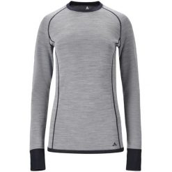 Podkoszulek wełniany damski Whistler Brandi Wool. Niebieskie bielizna sportowa damska Whistler, bez wzorów, z wełny. Za 277.50 zł.