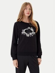 Liu Jo Sport Bluza TF5097 FS090 Czarny Regular Fit. Czarne bluzy damskie Liu Jo Sport, xxl, bez wzorów, z bawełny, sportowe, bez ramiączek, bez kaptura. Za 629.99 zł.