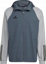 Kurtka męska Adidas Tiro 23 Competition All Weather szara r. L. Szare kurtki męskie Adidas, l, bez wzorów, bez kaptura. Za 246.62 zł.