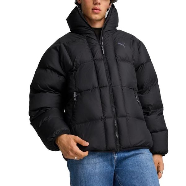 Kurtka PUMA YELLOW PUFFER JACKET Czarny. Czarne kurtki męskie Puma, l, bez wzorów, z tkaniny, bez kaptura. Za 455.74 zł.