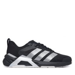 Buty na siłownię adidas. Czarne obuwie sportowe damskie Adidas, bez wzorów, bez zapięcia, na fitness i siłownię. Za 399.99 zł.
