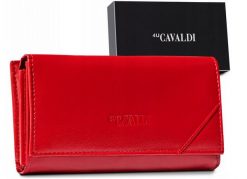 Portfel skórzany 4U Cavaldi RD-24-GCL czerwony. Czerwone portfele damskie 4U Cavaldi, ze skóry. Za 67.99 zł.