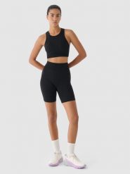 4F Legginsy kolarki treningowe bezszwowe 4F x Anna Lewandowska - czarne XXS/XS. Czarne legginsy damskie 4F, s, bez wzorów, z dzianiny, z podwyższonym stanem, na fitness i siłownię. W wyprzedaży za 79.99 zł.