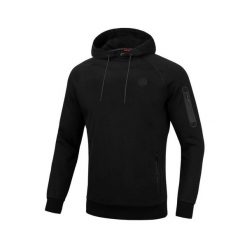 Bluza męska Pitbull z kapturem Stafford. Czarne bluzy męskie PITBULL, m, bez wzorów, sportowe, bez ramiączek, z kapturem. Za 259.00 zł.