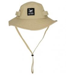 Czapka - UPF50 / wodoodporna - rozmiary S/M i L/XL (piaskowa). Brązowe czapki damskie SURF MONKEY, bez wzorów, z materiału, sportowe. Za 179.95 zł.