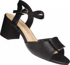 Sergio Leone Eleganckie sandały damskie Sergio Leone DSK806CZPU czarne 37. Czarne sandały damskie Sergio Leone, bez wzorów, bez obcasa, bez zapięcia. Za 119.00 zł.