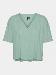 Vero Moda Bluzka Jesmilo 10279696 Zielony Regular Fit. Zielone bluzki damskie Vero Moda, m, bez wzorów, z wiskozy, bez kołnierzyka, bez ramiączek. Za 79.99 zł.