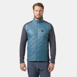 Kurtka turystyczna Helly Hansen Lifa Loft Hybrid. Niebieskie kurtki męskie Helly Hansen, m, bez wzorów, casualowe, bez kaptura. W wyprzedaży za 718.00 zł.