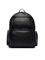 Guess Plecak HMBOGS P6211 Czarny. Czarne plecaki męskie Guess, z aplikacjami, ze skóry. Za 679.99 zł.