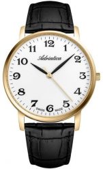 Zegarek męski Adriatica A1287.1223QN czarny. Czarne zegarki męskie Adriatica, bez wzorów. Za 740.00 zł.