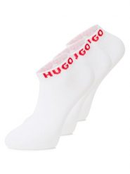 HUGO Skarpety w 3-paku Mężczyźni biały, 39-42. Białe skarpety męskie Hugo, bez wzorów, z bawełny. Za 84.95 zł.