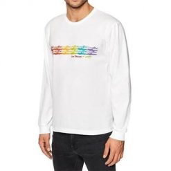 Bluzy sportowa męska Vans NS X Chris Joha. Białe bluzy sportowe męskie Vans, m, bez wzorów, bez kaptura. Za 153.00 zł.