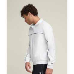 Kurtka z dresu Wilson Team. Białe kurtki sportowe damskie Wilson, bez wzorów, z dresówki, bez ramiączek, bez kaptura, na fitness i siłownię. Za 372.00 zł.