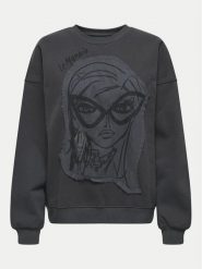 ONLY Bluza Collie 15337366 Szary Regular Fit. Szare bluzy damskie ONLY, l, bez wzorów, z bawełny, bez ramiączek, bez kaptura. Za 89.99 zł.