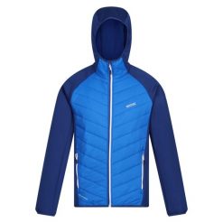 Męska Kurtka Hybrydowa Andreson VIII. Niebieskie kurtki męskie Regatta, l, bez wzorów, z puchu, sportowe, bez kaptura. Za 234.99 zł.