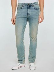 Jeansy męskie dopasowane niebieskie Terry High Waist 185. Niebieskie jeansy męskie BIG STAR, z denimu, klasyczne. Za 329.99 zł.