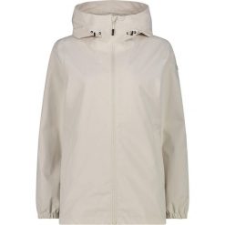 Kurtka przeciwdeszczowa damska CMP Verge Jacket Fix Hood. Białe kurtki sportowe damskie CMP, s, bez wzorów, bez ramiączek, bez kaptura, trekkingowe. Za 256.99 zł.