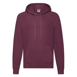 Lekka Męska Bluza Z Kapturem. Brązowe bluzy męskie fruit of the loom, m, bez wzorów, bez ramiączek, z kapturem. Za 74.99 zł.