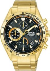 Zegarek Lorus Zegarek męski Lorus RM314JX9 złoty. Żółte zegarki męskie Lorus, bez wzorów, złote. Za 599.00 zł.