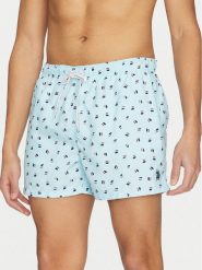 U.S. Polo Assn. Szorty kąpielowe MUP2436 Błękitny Regular Fit. Niebieskie kąpielówki męskie U.S. Polo Assn., bez wzorów, z syntetyku. Za 119.99 zł.