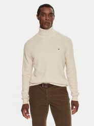 Tommy Hilfiger Golf MW0MW36526 Beżowy Regular Fit. Brązowe swetry męskie Tommy Hilfiger, m, bez wzorów, z bawełny, bez kołnierzyka, bez ramiączek. Za 479.99 zł.