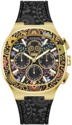Zegarek męski Guess GW0784G1 czarny. Czarne zegarki męskie Guess, z aplikacjami. Za 1,314.70 zł.