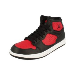 Buty męskie sneakersy sportowe Nike JORDAN ACCESS. Czarne buty sportowe męskie Nike, bez wzorów, bez zapięcia, do biegania. W wyprzedaży za 379.00 zł.
