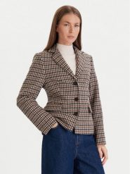 Tommy Hilfiger Marynarka Heritage WW0WW48266 Beżowy Regular Fit. Brązowe marynarki i żakiety damskie Tommy Hilfiger, bez wzorów, z wełny, bez kołnierzyka, bez ramiączek. Za 1,299.00 zł.