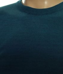 Sweter męski klasyczny gładki wełniany z wełny XXL 2XL morski petrol 1705. Zielone swetry męskie Selantino, m, bez wzorów, z wełny, klasyczne, bez kołnierzyka, bez ramiączek. Za 151.28 zł.