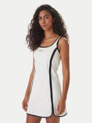 Guess Sukienka codzienna V6GK06 K2997 Écru Classic Fit. Sukienki damskie Guess, na co dzień, s, z aplikacjami, z syntetyku, bez kołnierzyka, bez ramiączek, proste. Za 434.99 zł.