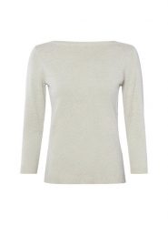 Brookshire Sweter z dzianiny Kobiety Bawełna szary, XL. Szare swetry nierozpinane damskie brookshire, xl, bez wzorów, z bawełny, eleganckie, bez kołnierzyka, bez ramiączek. Za 79.95 zł.