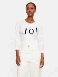 JOOP! Bluzka 58 JW244JE419-V 30044869 Biały Slim Fit. Białe bluzki damskie JOOP!, bez wzorów, z bawełny, bez kołnierzyka, bez ramiączek. Za 239.99 zł.