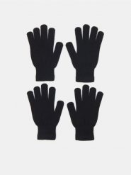 Rękawiczki 2 pack - czarny. Czarne rękawiczki męskie Sinsay, bez wzorów. Za 7.99 zł.