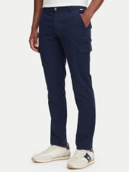 Beverly Hills Polo Club Chinosy P-SS26M -T450311 Granatowy Regular Fit. Niebieskie eleganckie spodnie męskie Beverly Hills Polo Club, bez wzorów, z bawełny. Za 194.99 zł.