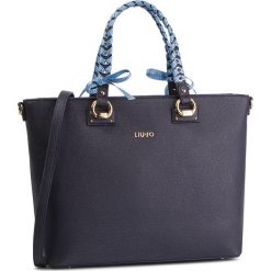 Torebka LIU JO - L Tote N19094 E0017 Midnight 90013. Niebieskie shopperki damskie Liu Jo, bez wzorów, ze skóry ekologicznej, bez dodatków. W wyprzedaży za 399.00 zł.