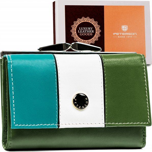 Peterson Mały, skórzany portfel damski z systemem RFID Peterson NoSize. Portfele damskie Peterson. Za 121.86 zł.