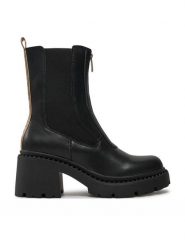 Pepe Jeans Botki Glen PLS50550 Czarny. Czarne botki damskie Pepe Jeans, bez wzorów, z jeansu, bez obcasa, na słupku, bez zapięcia. Za 569.99 zł.