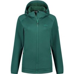 Damska Kurtka Softshell Kjelvik Kelly w Zielonym. Zielone kurtki sportowe damskie Jack Wolfskin, uniwersalny, bez wzorów, z poliesteru, bez ramiączek, bez kaptura, trekkingowe. Za 123.18 zł.