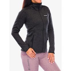 Bluza polarowa damska Columbia Sweater Weather Full Zip. Czarne bluzy damskie Columbia, xl, bez wzorów, z polaru, sportowe, bez ramiączek, bez kaptura. Za 383.60 zł.