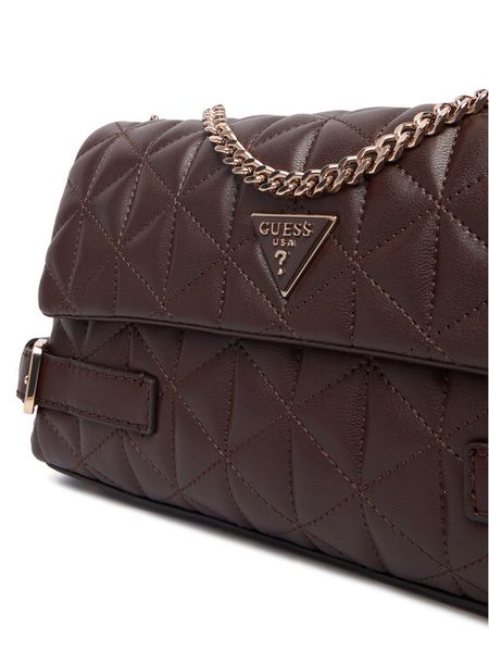 Guess Torebka Paisleigh HWQG98 83210 Brązowy. Brązowe torebki do ręki damskie Guess, z aplikacjami, ze skóry, bez dodatków. Za 589.99 zł.