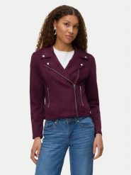 Vero Moda Kurtka z imitacji skóry Jose 10300938 Fioletowy Regular Fit. Fioletowe kurtki damskie Vero Moda, l, bez wzorów, ze skóry, bez kaptura. Za 239.99 zł.