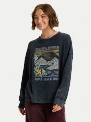 Roxy Bluza Eastside Midweight ERJKT04322 Czarny Regular Fit. Czarne bluzy damskie Roxy, m, bez wzorów, z bawełny, bez ramiączek, bez kaptura. Za 219.99 zł.